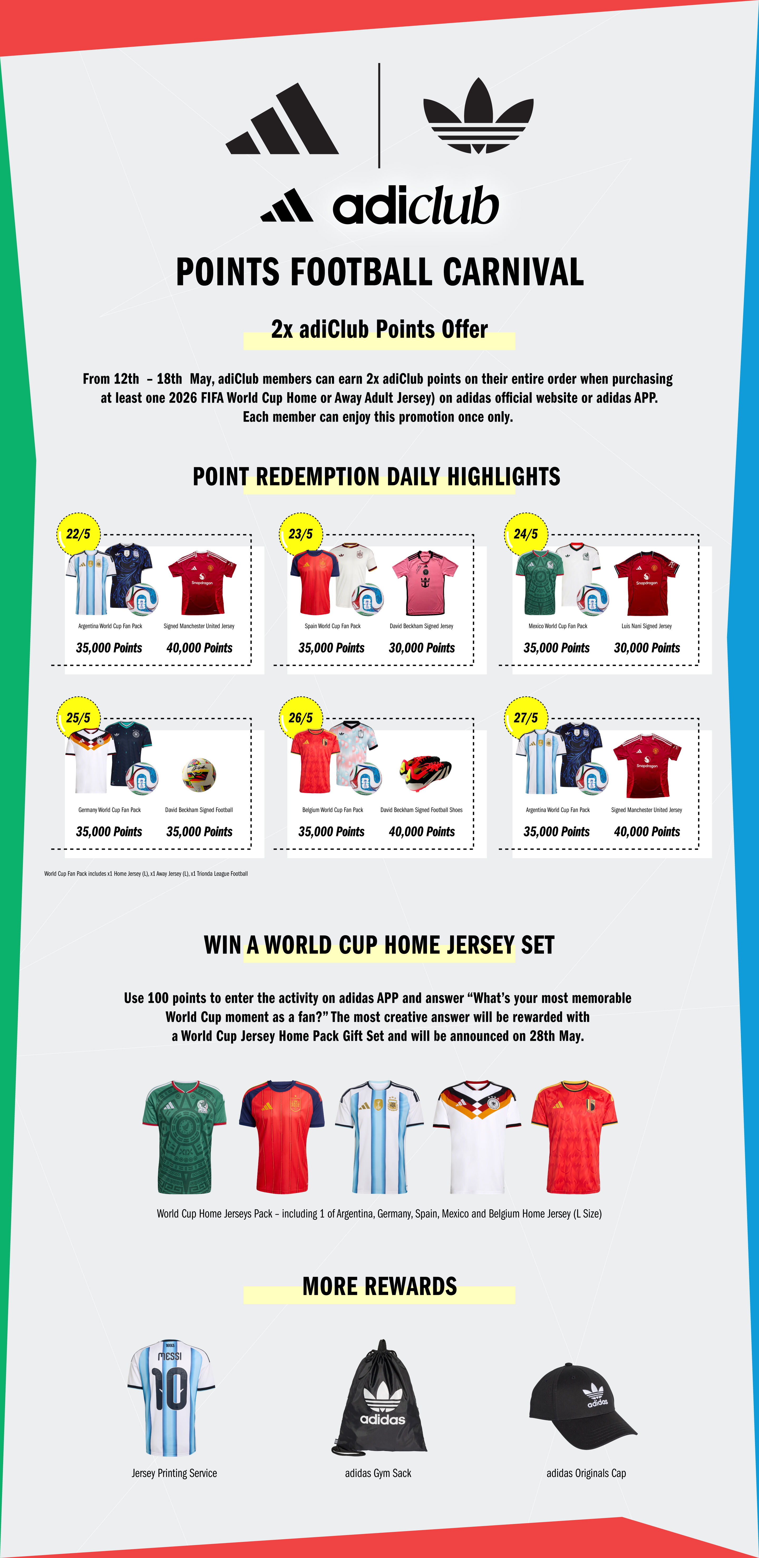 adidas ADICLUB POINTS FOOTBALL CARNIVAL