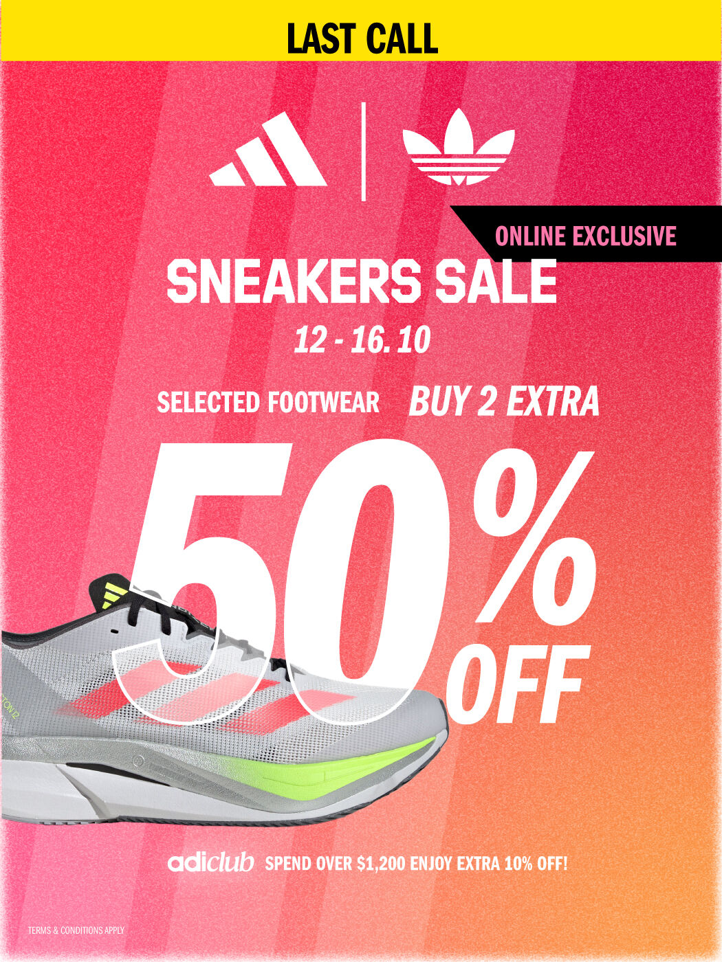 SNEAKERS SALE BUY 2 EXTRA 50% OFF
