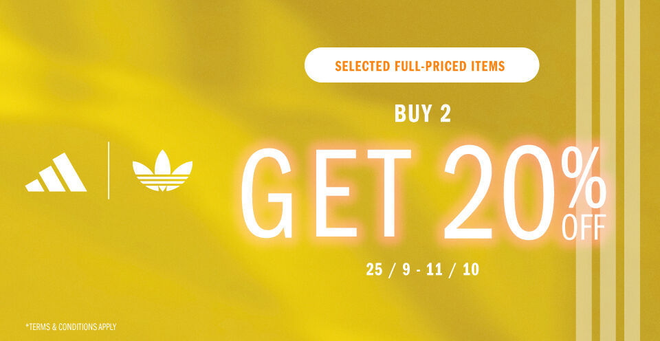 BUY 2 GET 20% OFF